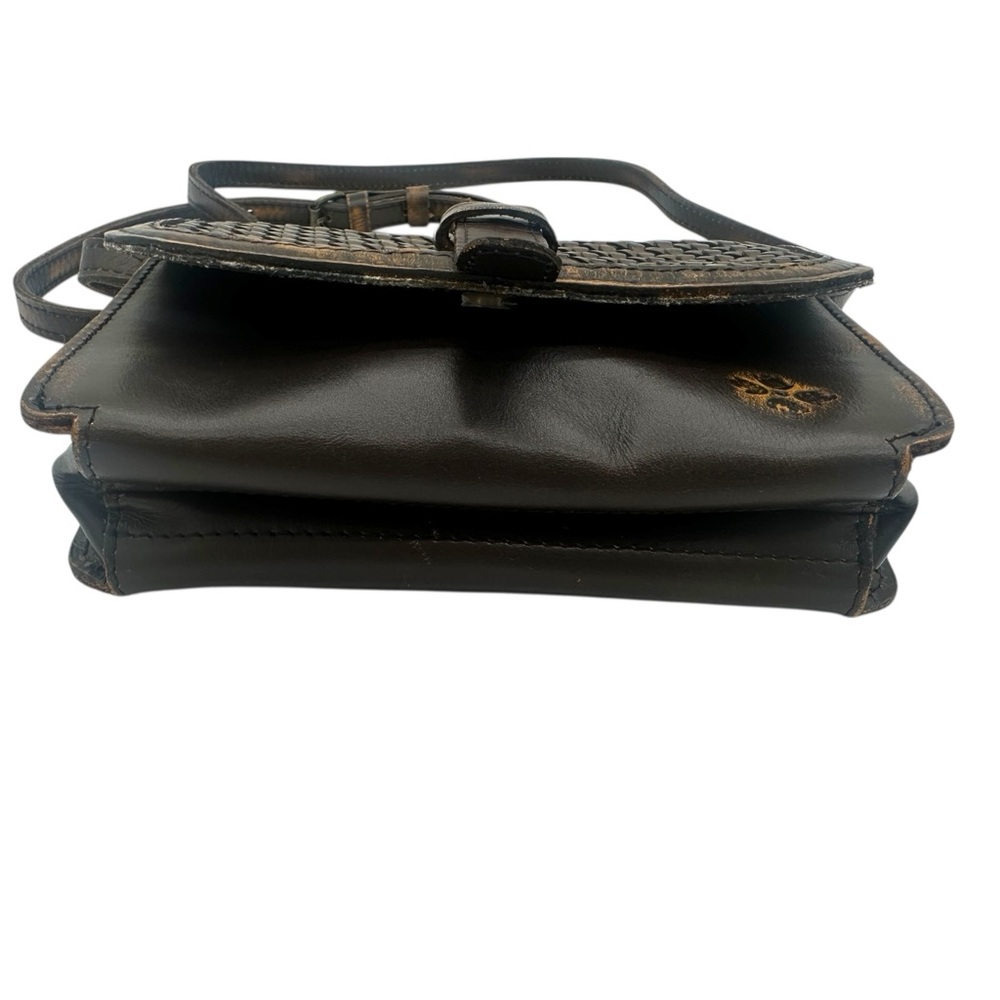 Patricia Nash Torri Crossbody Purse Distressed Brown Leather - Picture 2 of 8